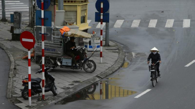 Hanoi'de hava kirliliği nedeniyle halka 