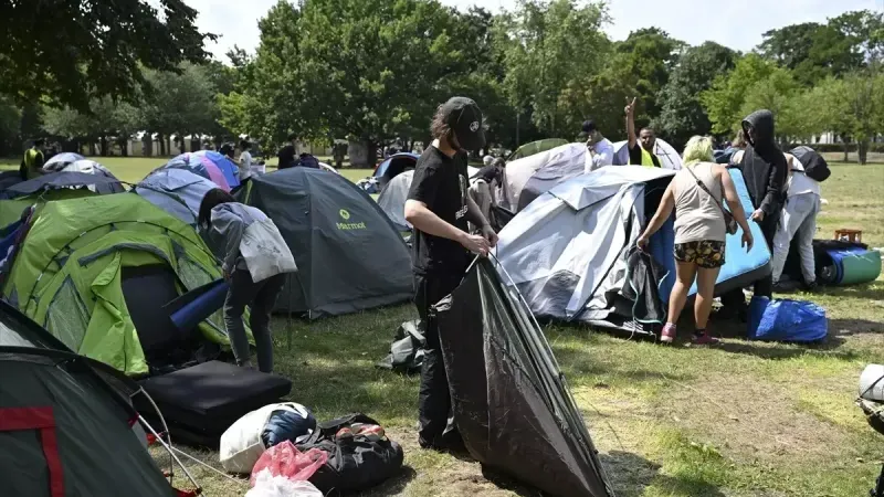Berlin'de Filistin Destekçileri Kampı Boşaltıldı