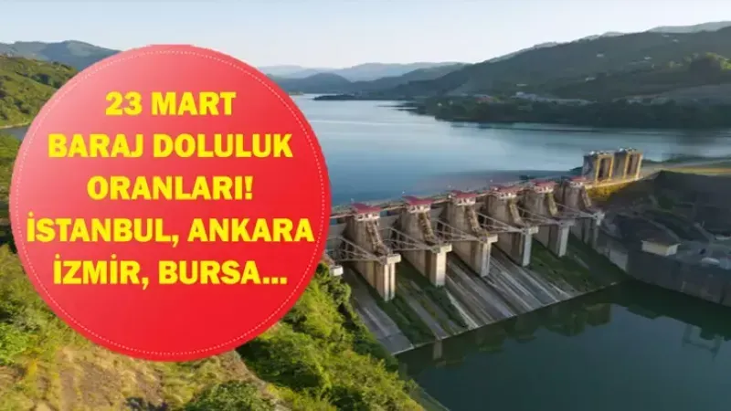 BARAJ DOLULUK ORANLARI 23 MART: Baraj Doluluk Oranları Yüzde Kaç?