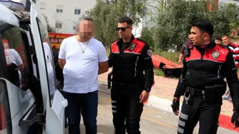 Dut ihtarına uymayan sürücü 15 kilometrelik kovalamaca sonunda.